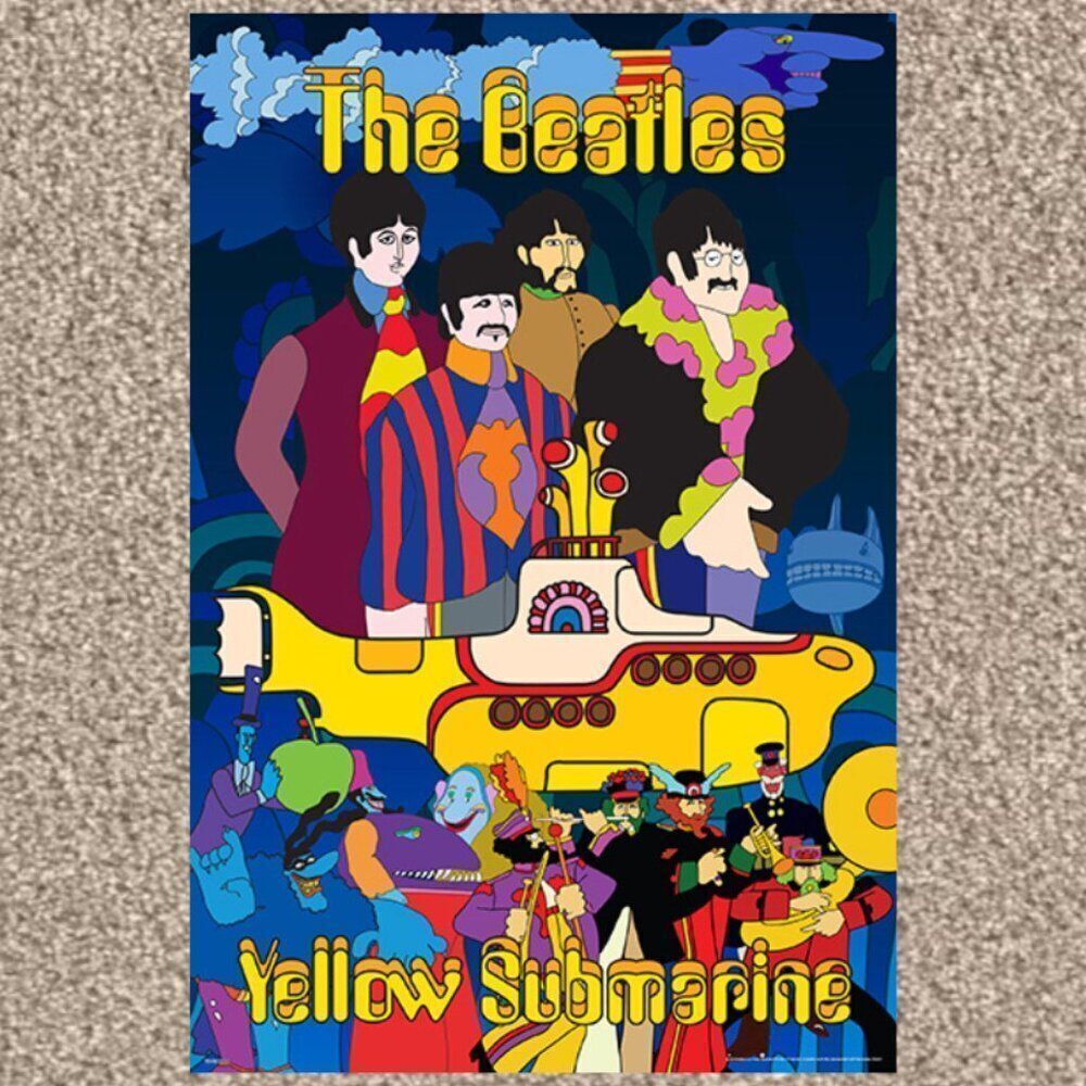 The Beatles Yellow Submarine Poster 24 X 36 LARGE Poster New